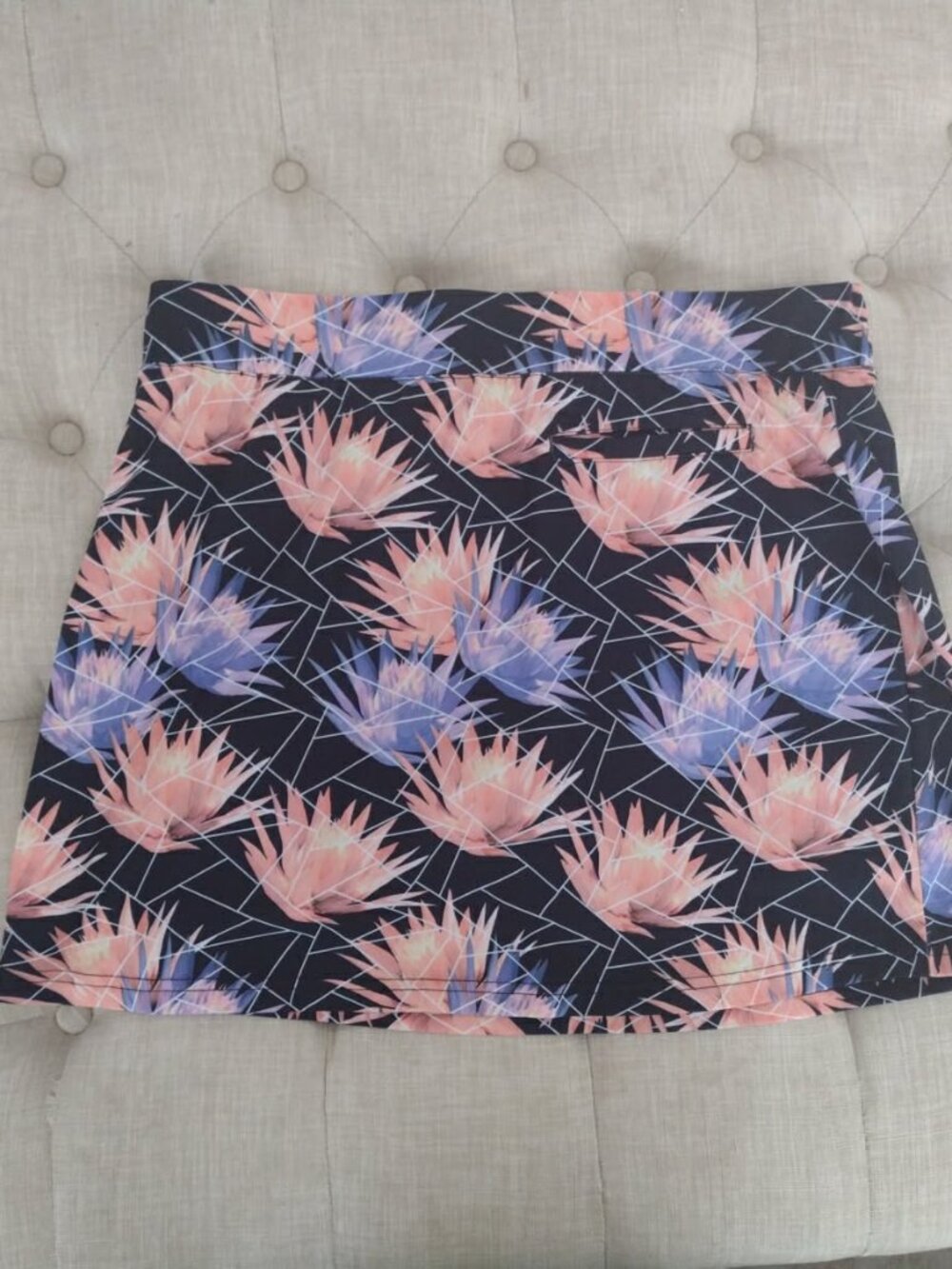 Pebble golf skort Dry-Luxe Performance Skirt Women's Size Large Floral black